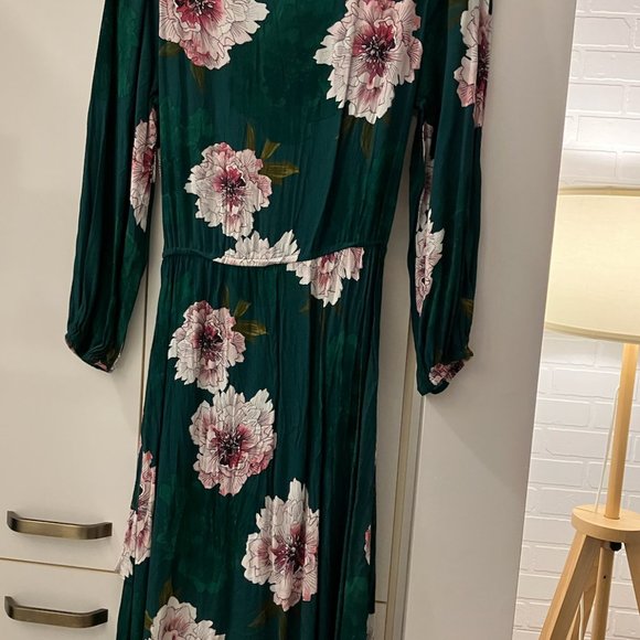 Plenty by Tracy Reese green and pink floral dress - Picture 3 of 6